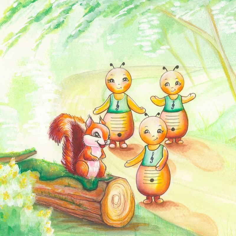 Les Poupinotes dans la forêt